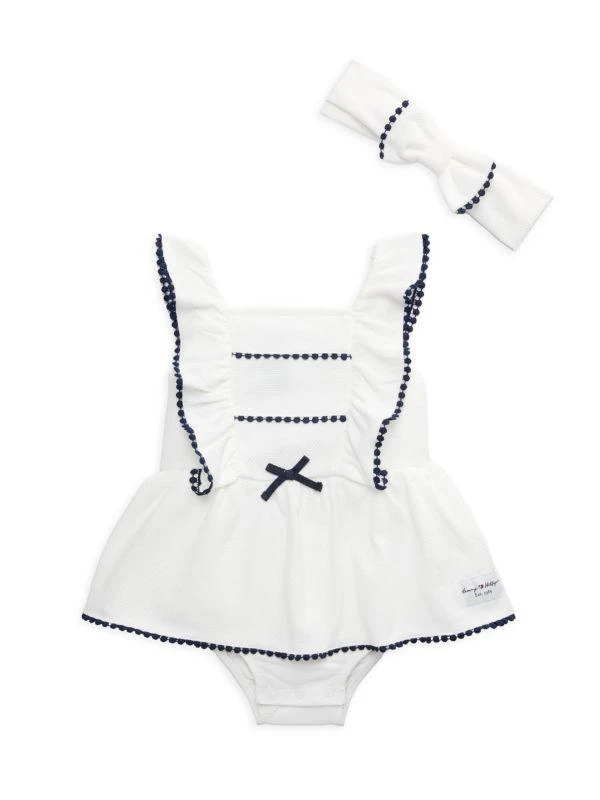 Tommy Hilfiger Baby Girl's 2-Piece Bodysuit & Bow Set 1