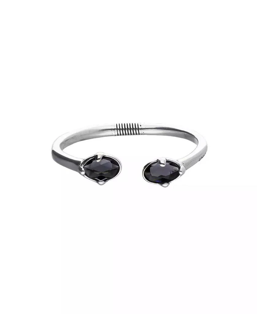 UNOde50 Gray Facted Crystals Rigid Bracelet