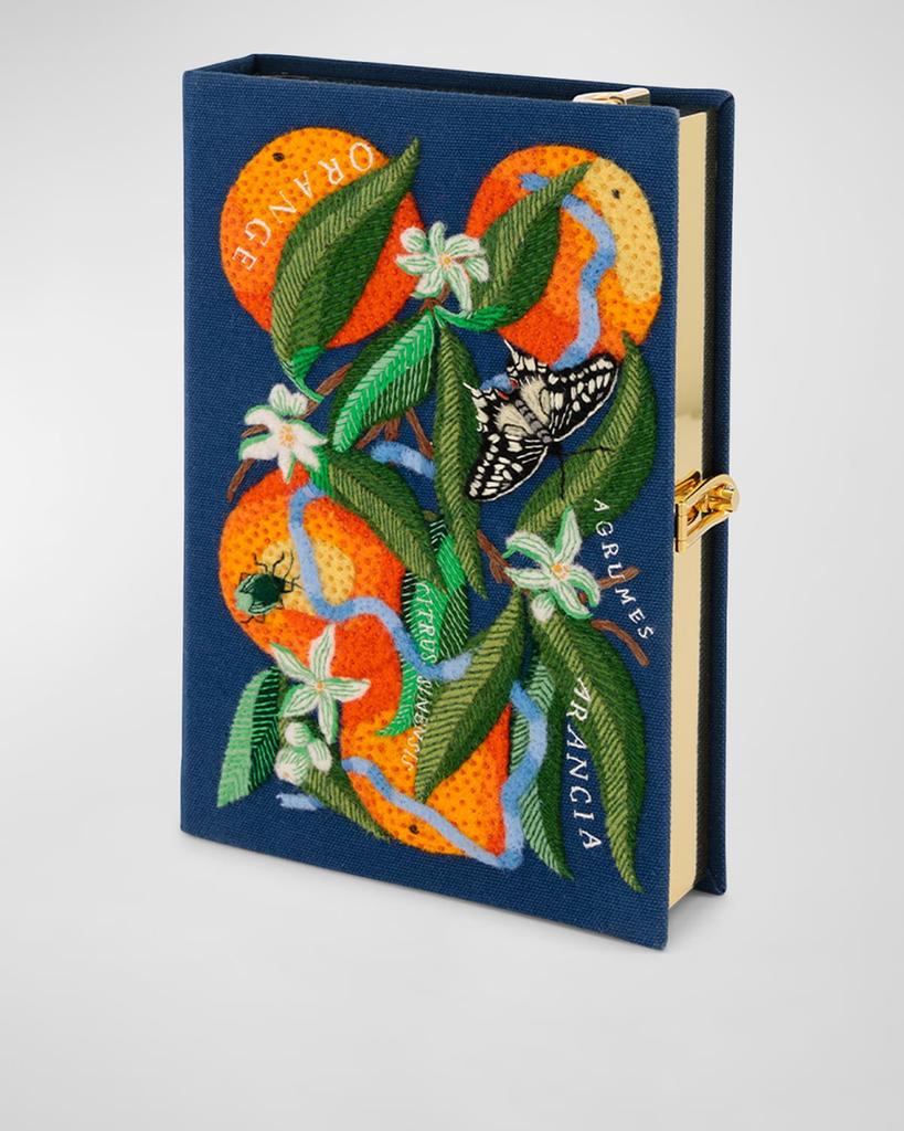 Olympia Le-Tan Oranges Book Clutch Bag