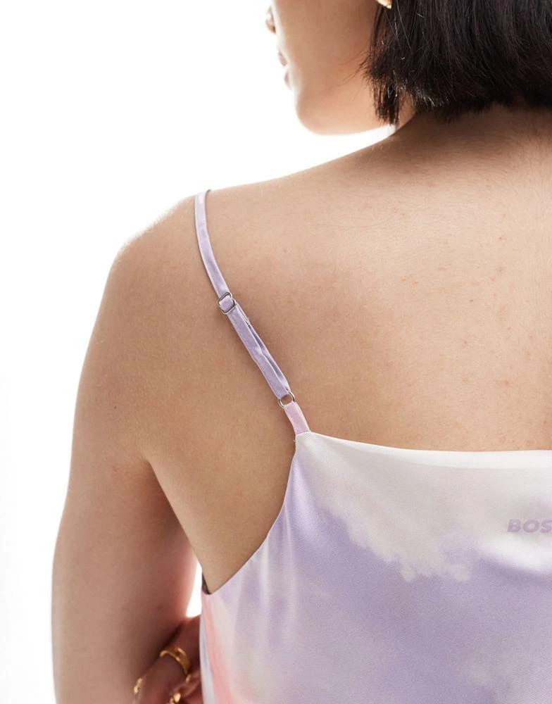 Hugo Boss Boss cami slip dress in lilac print 4