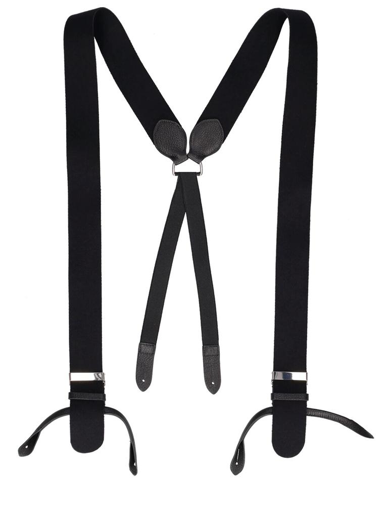 MAISON MARGIELA Wool & Leather Suspenders