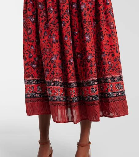 Ulla Johnson Mona floral cotton-blend midi dress 6
