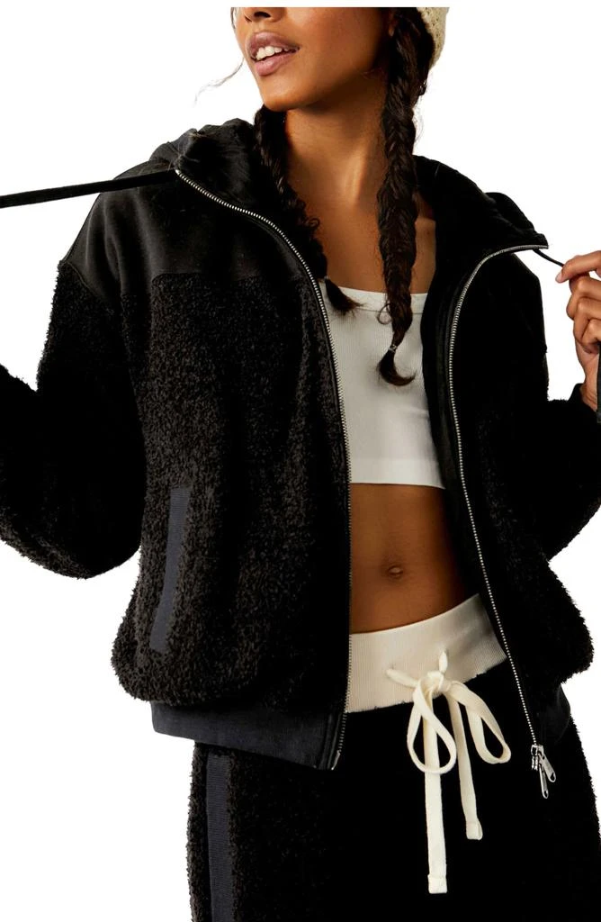 FP Movement by Free People Cuddle Up Front Zip Fleece Hoodie 1