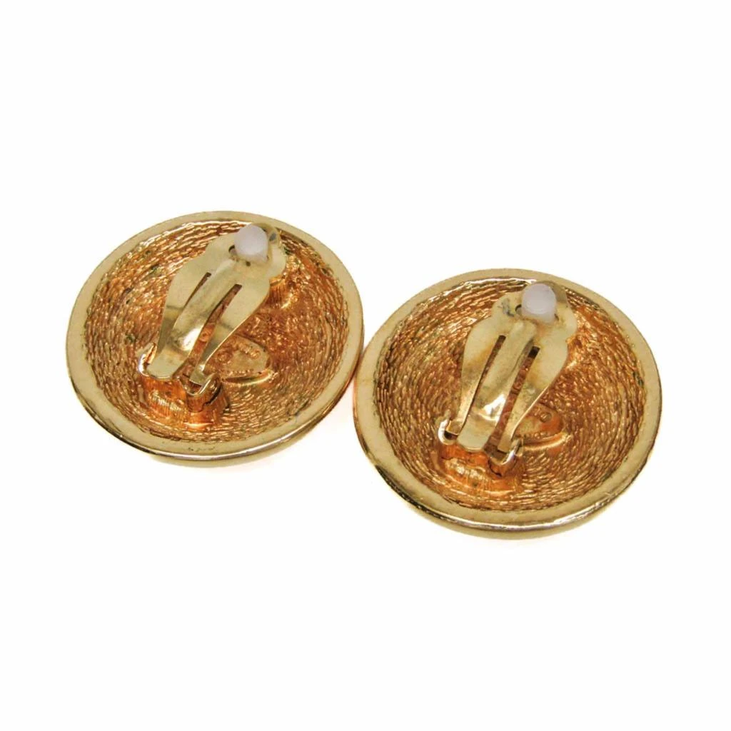 Chanel Matelasse  Plating Clip Earrings (Pre-Owned) 2