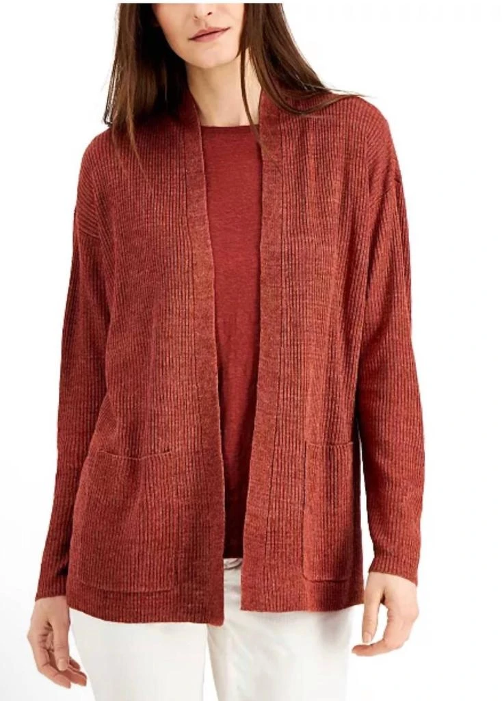 Eileen Fisher Eileen Fisher - Organic Linen Ribbed Open Cardigan