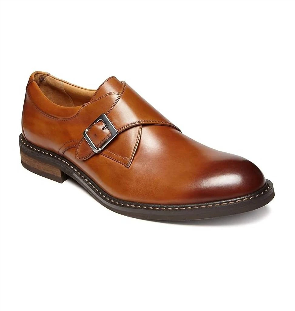 Men's Anders Monk Strap Shoes In Dark Tan – On Sale Now with Up to