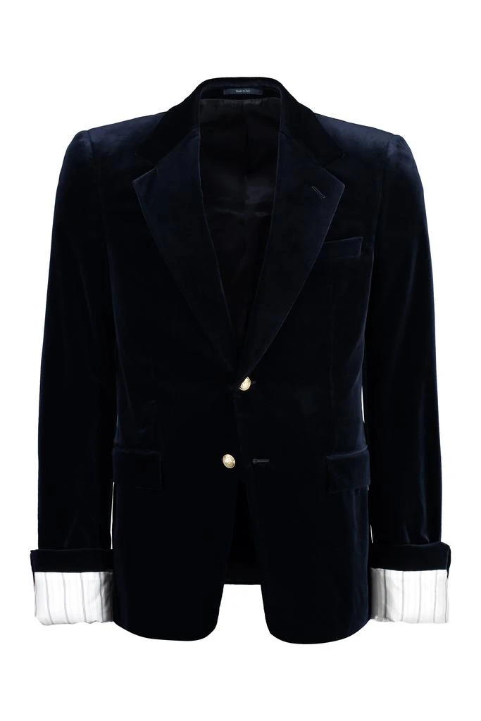 Gucci SINGLE-BREASTED VELVET JACKET 1
