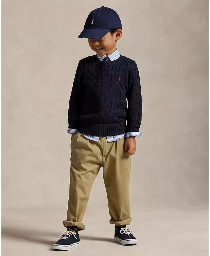 Ralph Lauren Boys 2-7 Cable-Knit Cotton Sweater 12