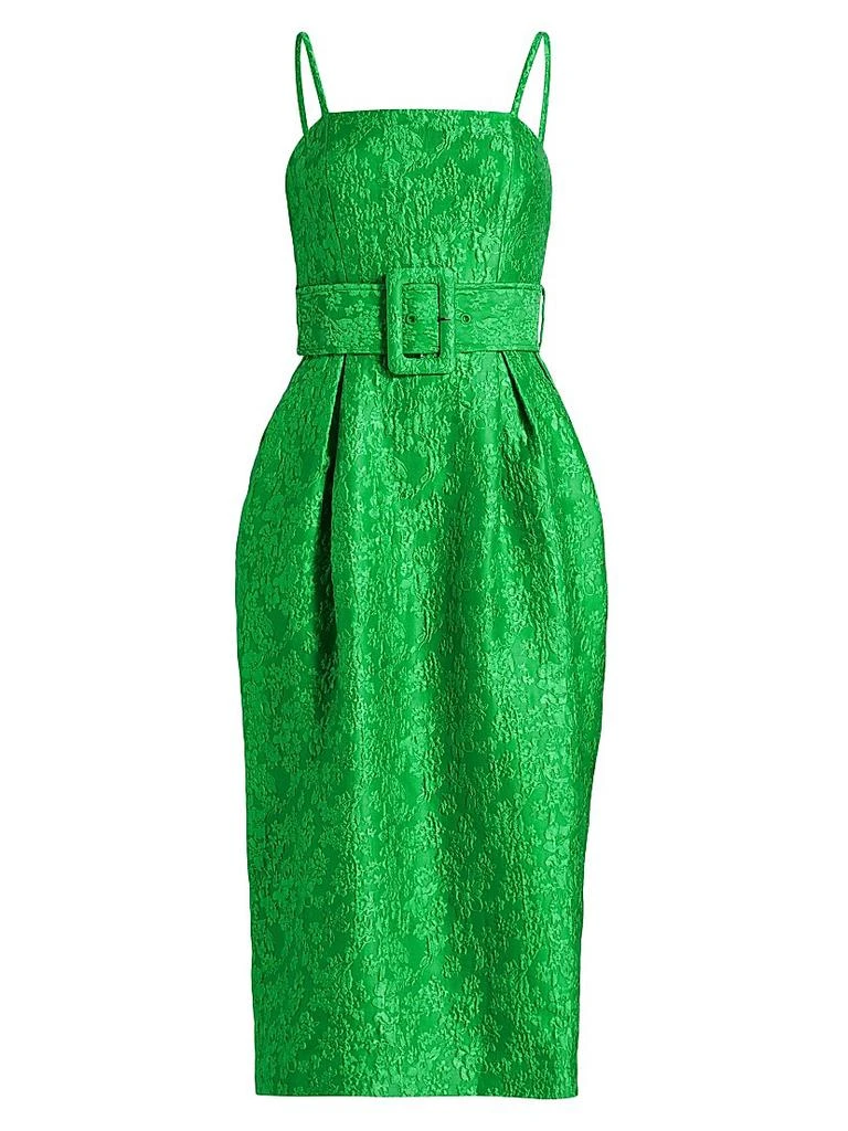 saks fifth avenue green dress 1950's Saks Fifth Avenue Emerald Green Silk Dress at 1stDibs