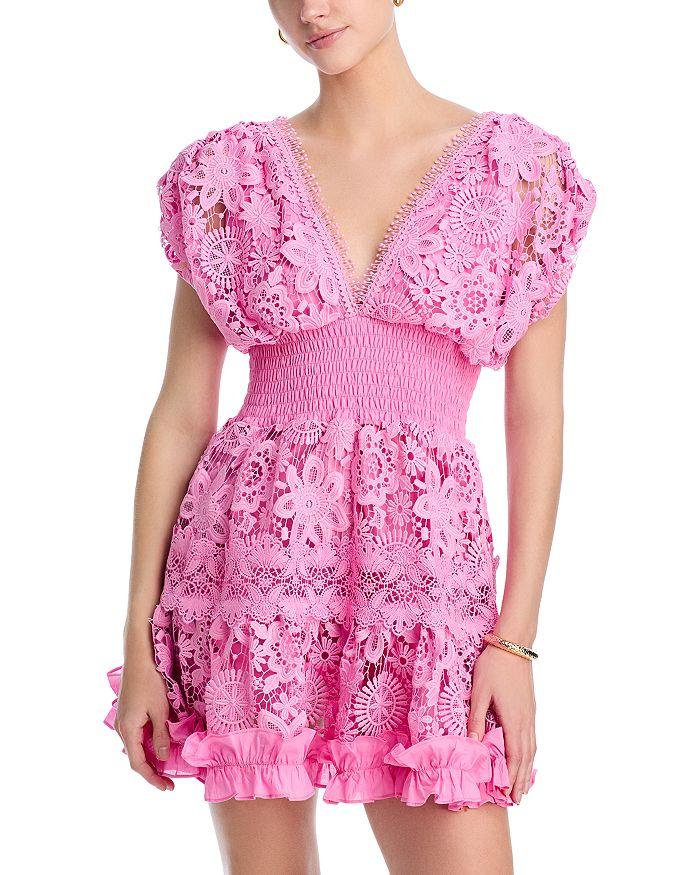 Waimari Morana Lace Embroidered Mini Dress - Exclusive