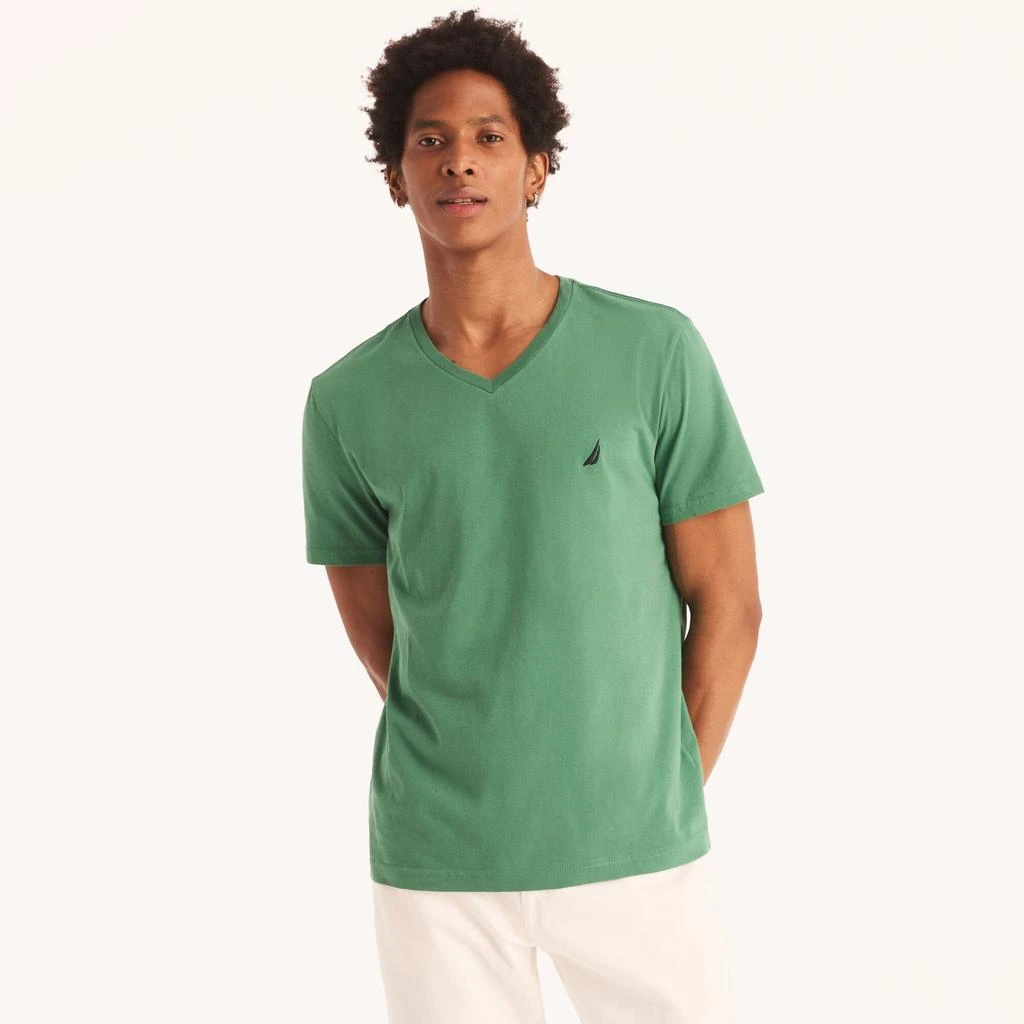 Nautica Mens Premium Cotton V-Neck T-Shirt 6