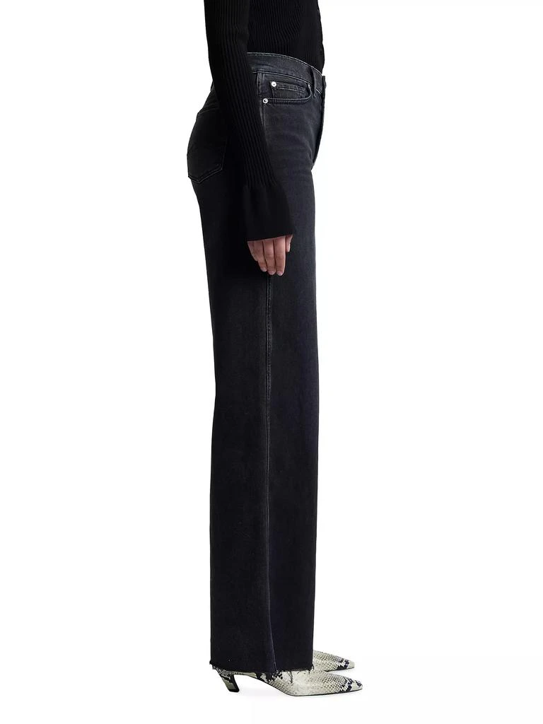 7 For All Mankind Lotta Mid-Rise Stretch Wide-Leg Jeans 4