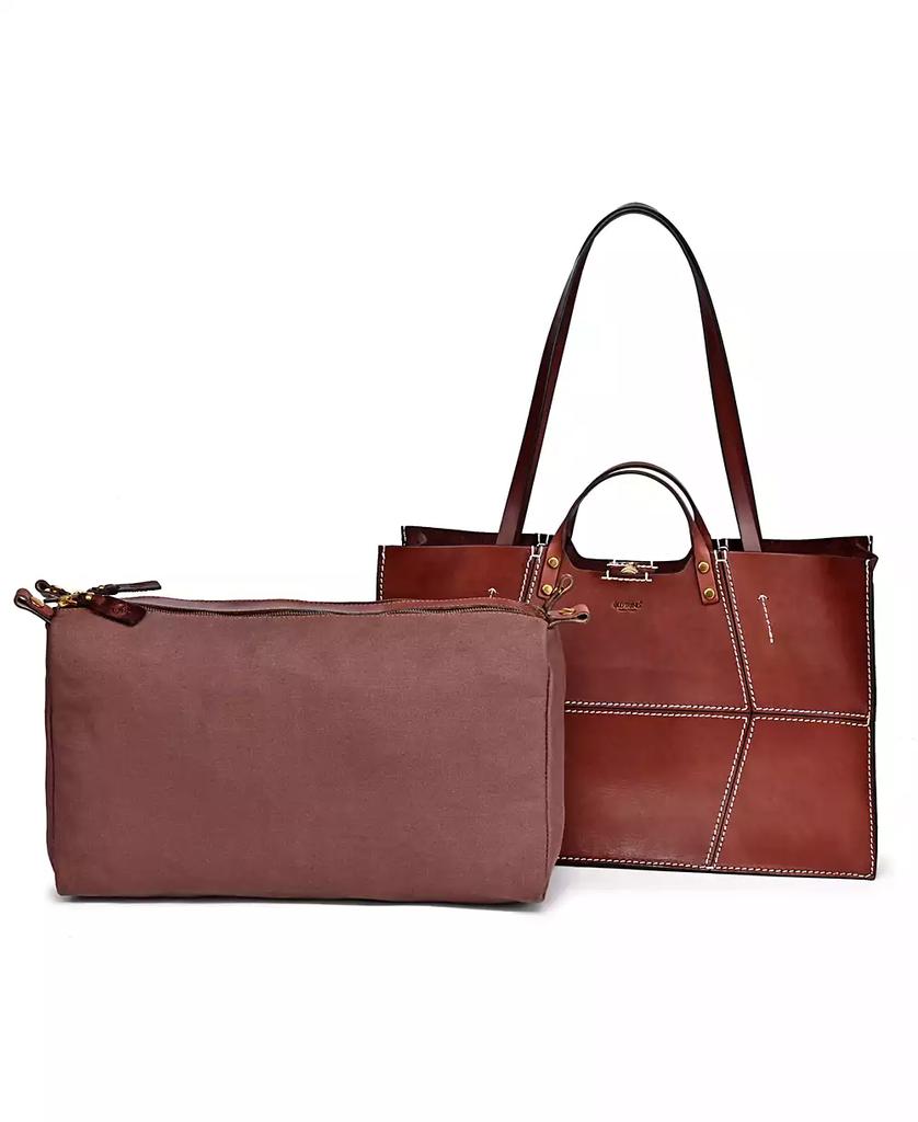 OLD TREND Women's Genuine Leather Rose All-day Tote Bag