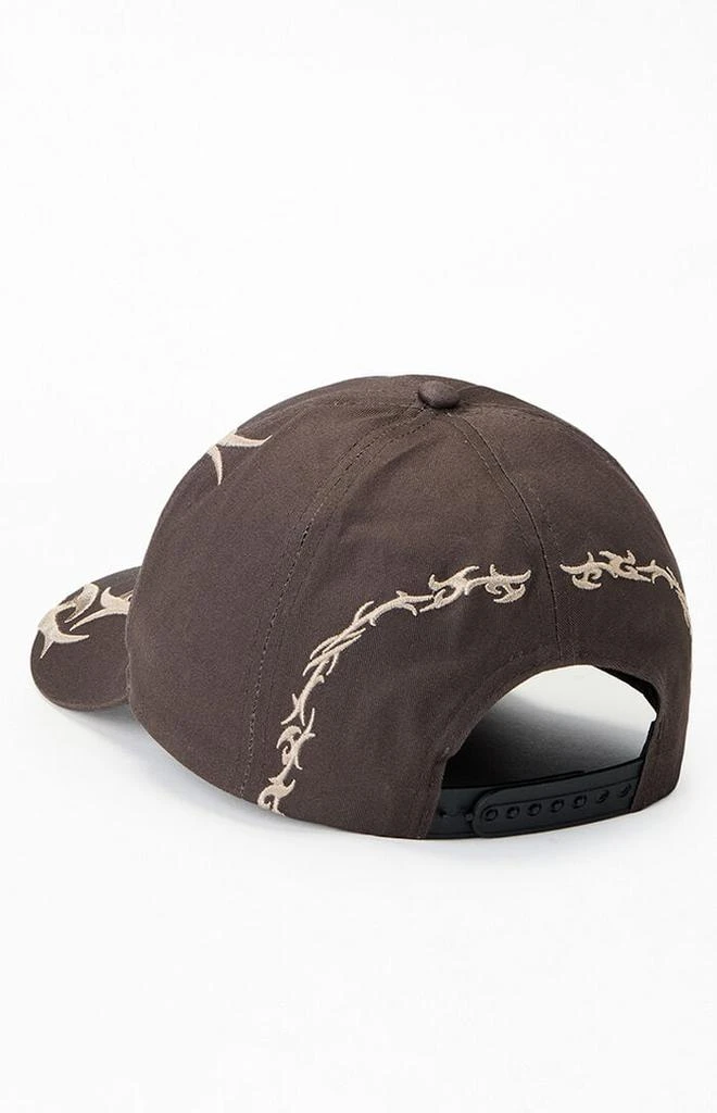 PacSun Charcoal Ascend Tribal 1 Snapback Hat 3