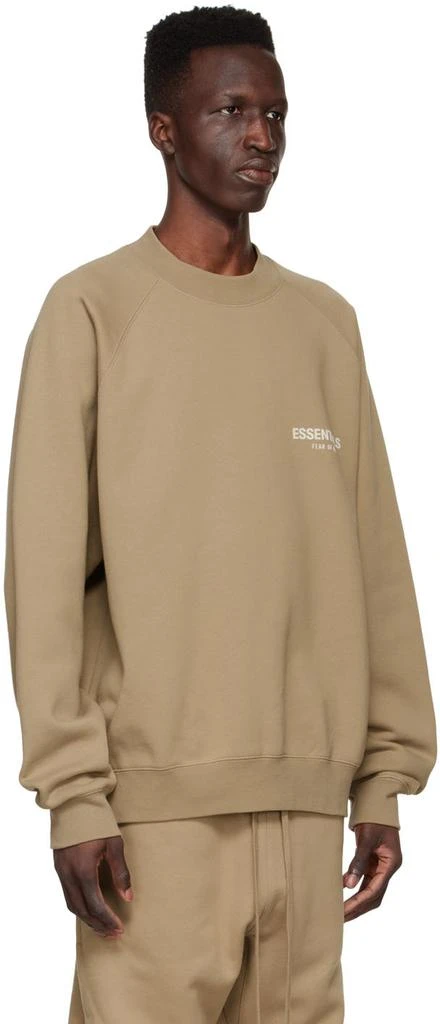Essentials Tan Cotton Sweatshirt 2