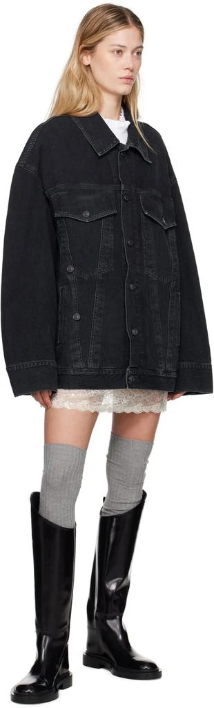 AGOLDE Black Wayne Denim Jacket 4