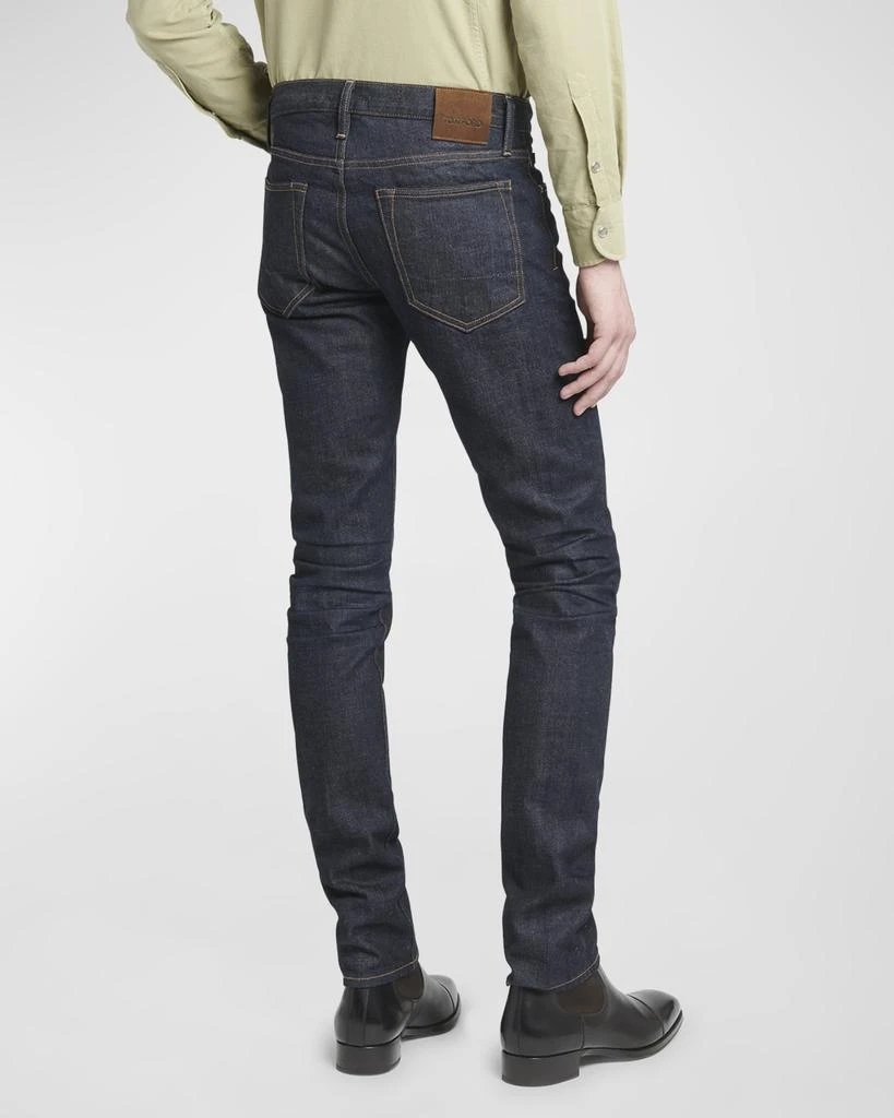 Tom Ford Men's Dark Wash Stretch Slim Fit Jeans 5
