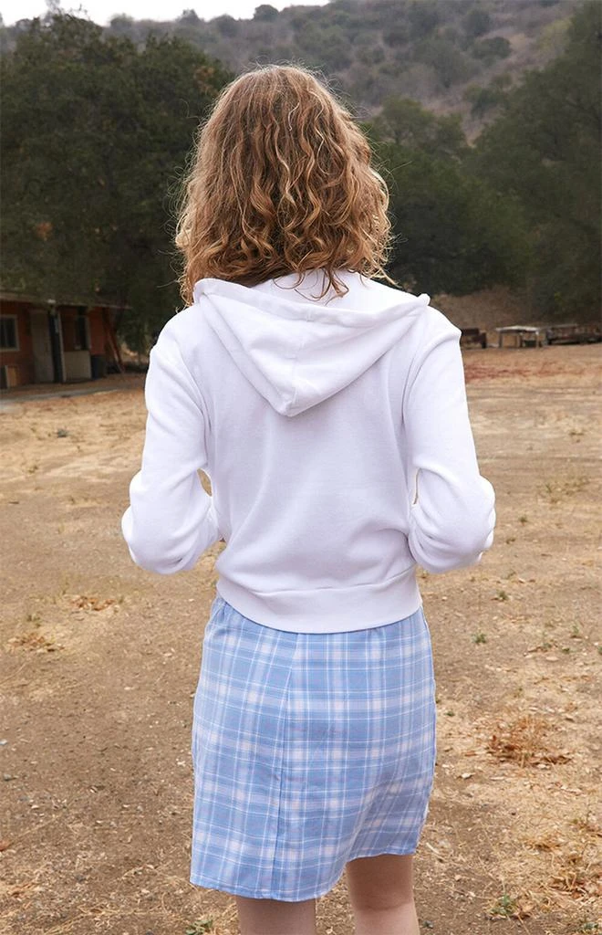 John Galt Cropped Front Zip Hoodie 4