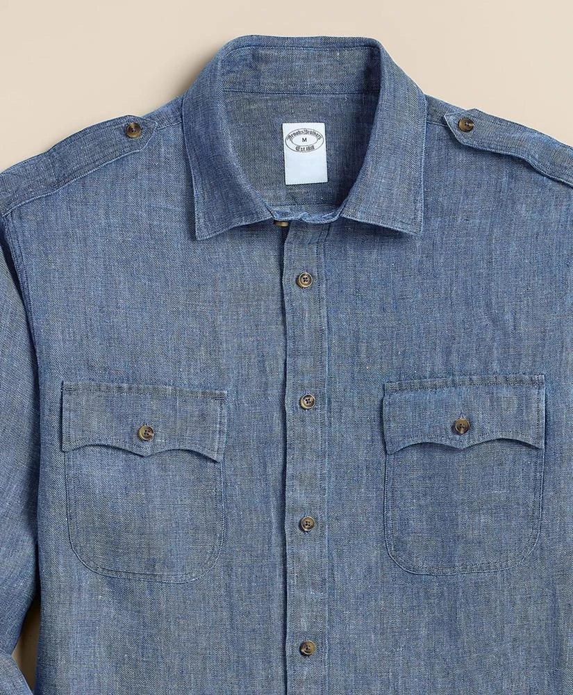Brooks Brothers Linen Twill Shirt Jacket 4