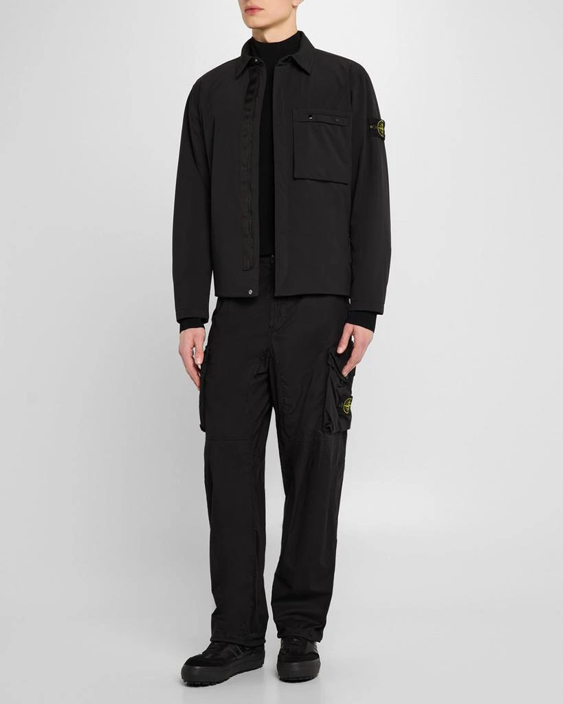 Stone Island Men's Soft Shell Jacket with Arm Patch 2