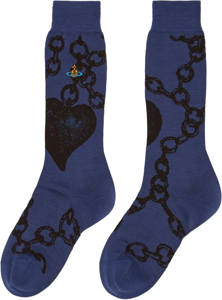 Vivienne Westwood Blue Chain Socks 2