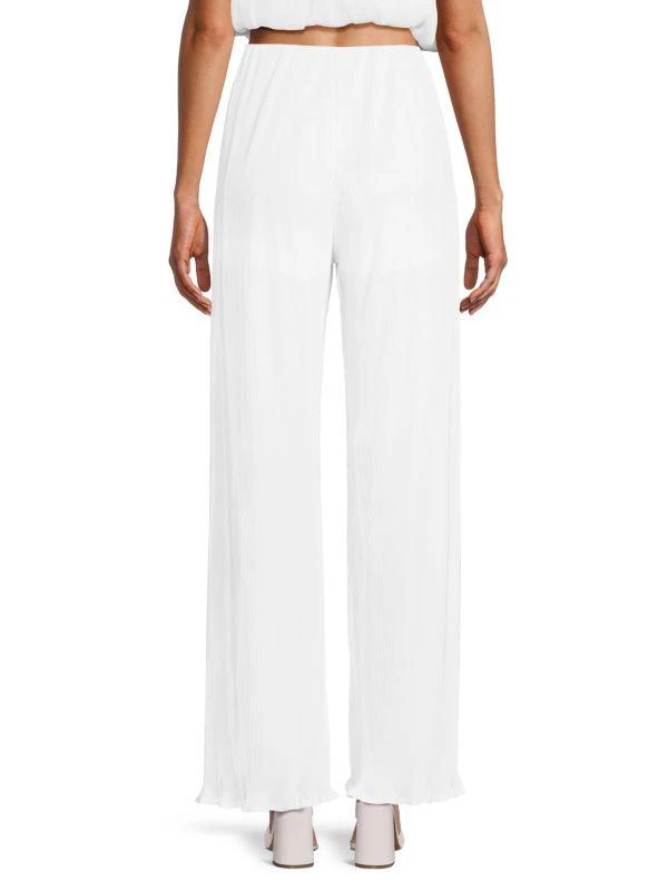 Renee C. Pleated Straight Leg Pants 2