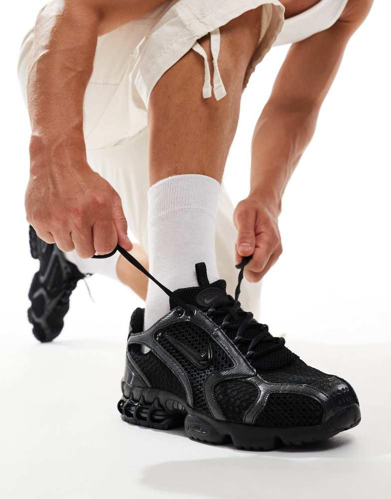 nike air zoom spiridon triple black