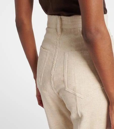 Rick Owens Bolan cotton and linen bootcut jeans 5