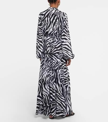 Alexandra Miro Tabitha zebra-print crop top 3