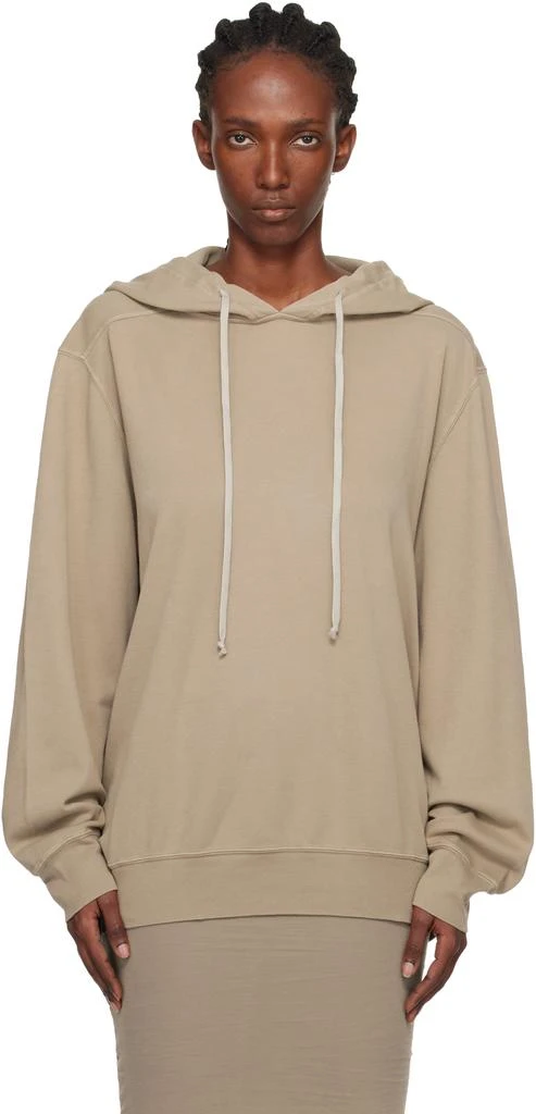 Rick Owens Taupe Concordians Oversized Hoodie 1