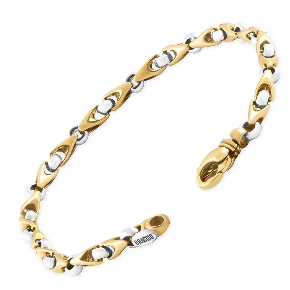 Pompeii3 Men
s Seed 
Rolo Link 14k Gold (22gram) or Platinum (35gram) 5mm Bracelet 8.5" 2