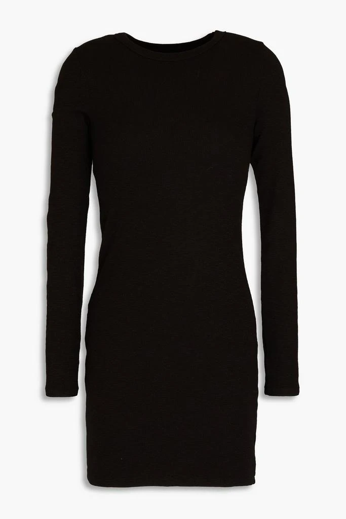 Enza Costa Ribbed slub stretch-cotton jersey mini dress 1