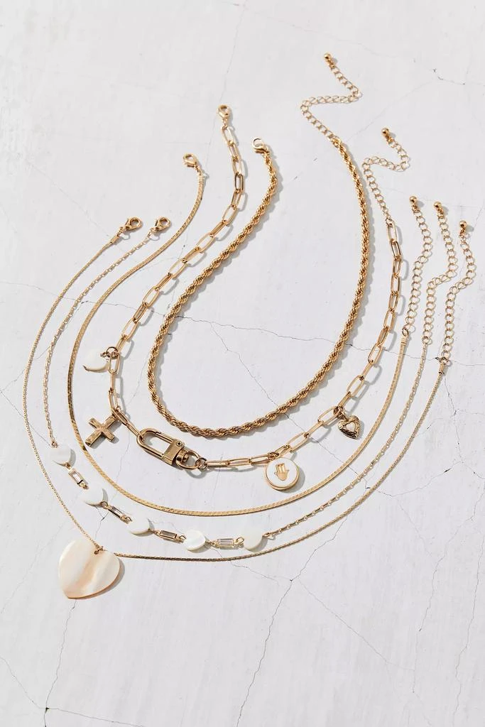 Urban Outfitters Hearts & Charms 5-Piece Layering Necklace Set 3