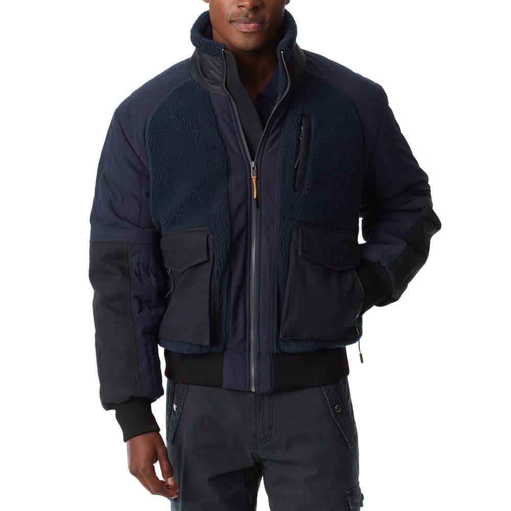 BASS OUTDOOR Men's Mixed-Media Full-Zip Bomber Jacket