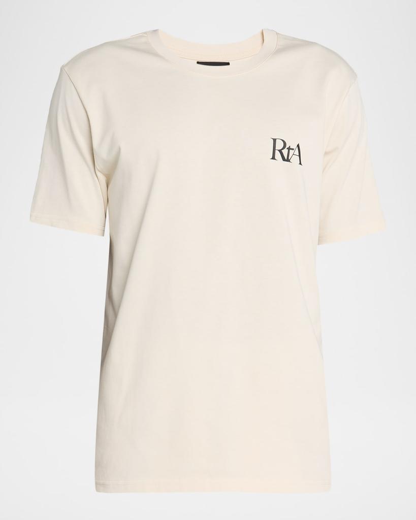 RTA Men's Liam Typography Oversized T-Shirt