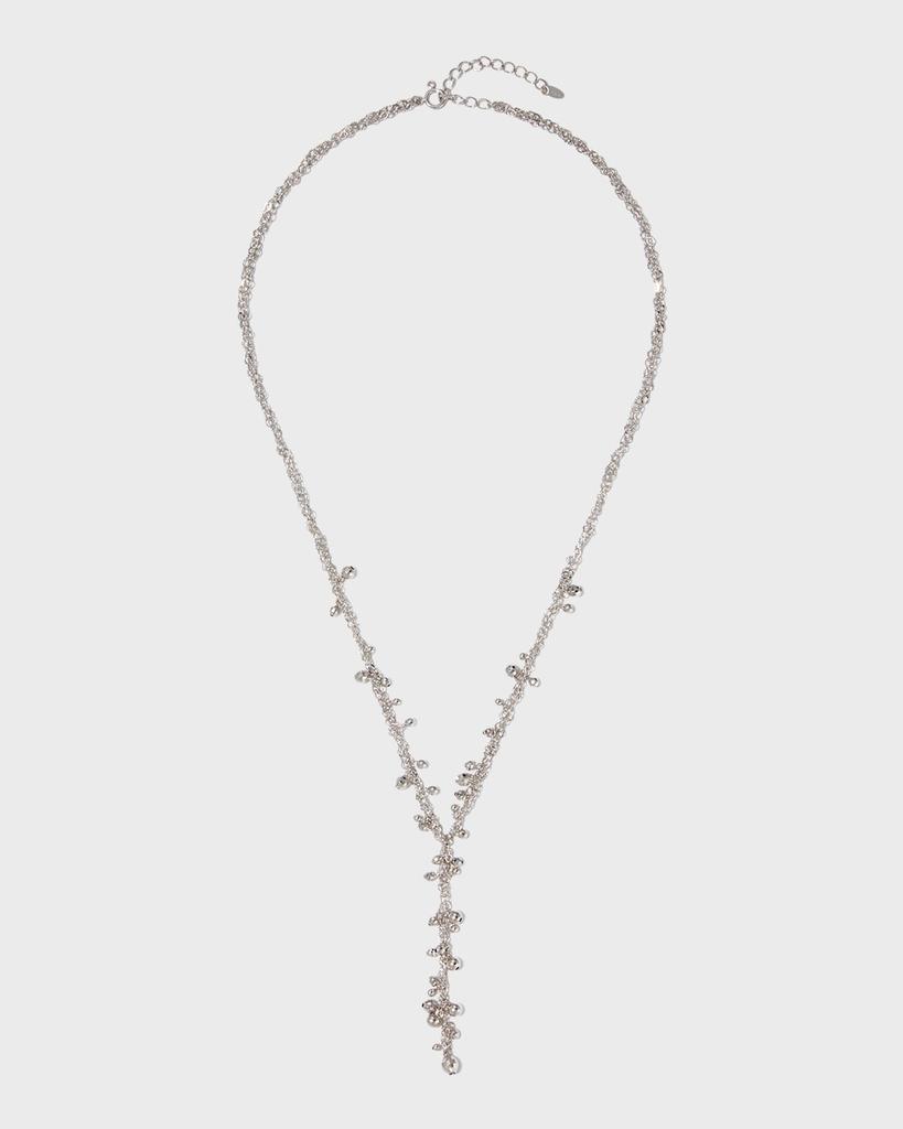 Platinum Born Platinum Beaded Y-Drop Necklace