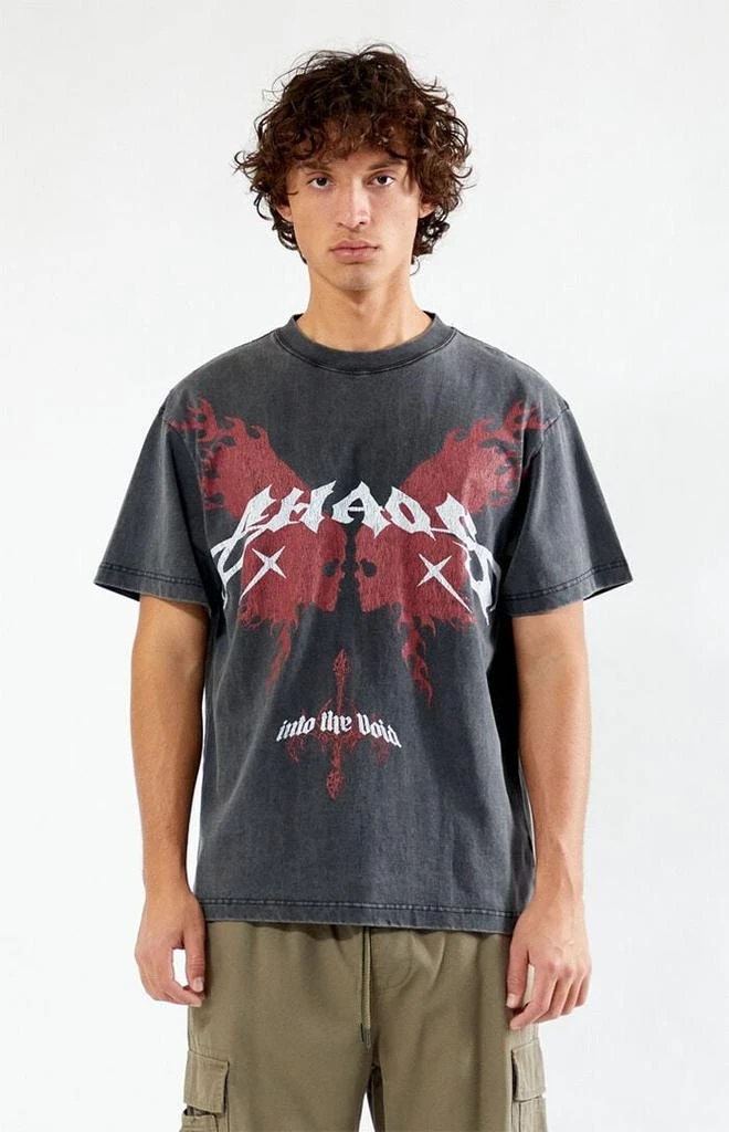 PacSun Chaos Wings Vintage Oversized T-Shirt 1