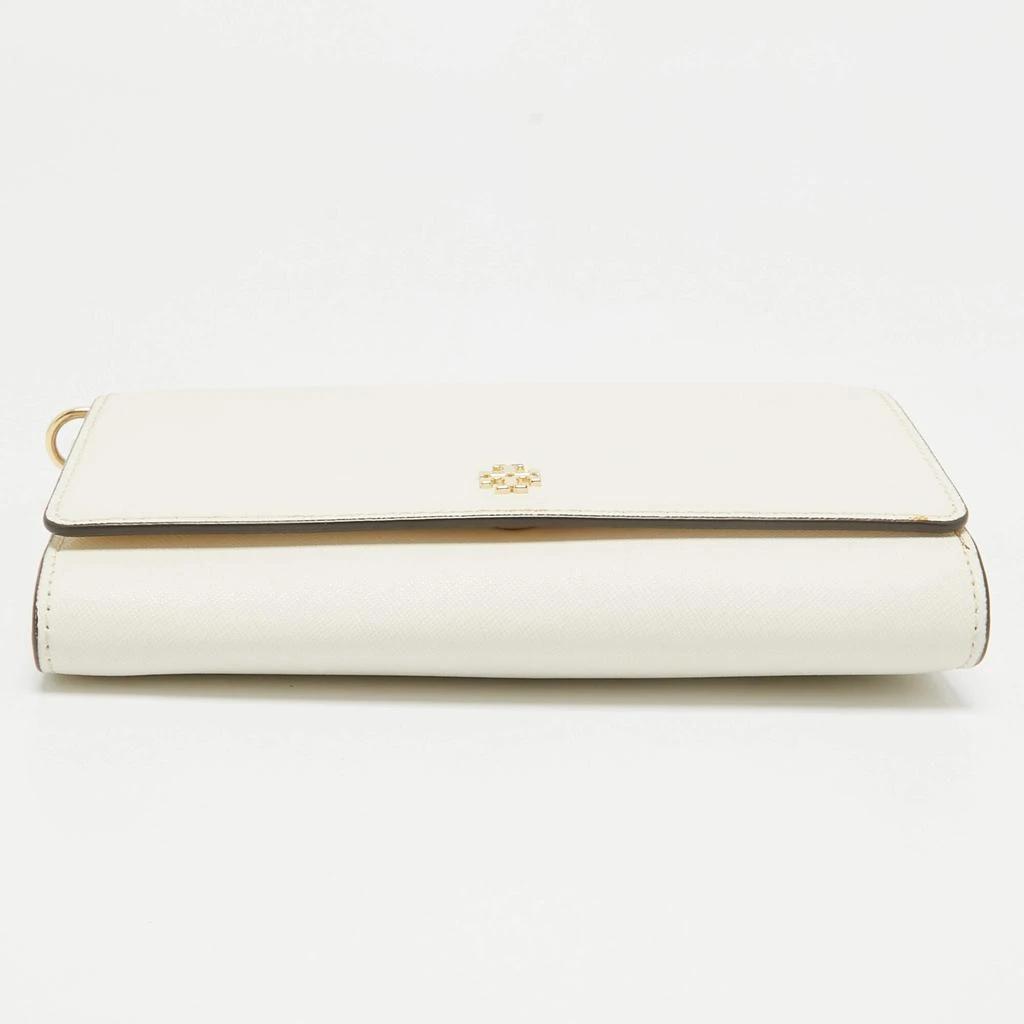 Tory Burch Tory Burch White Leather Emerson Wallet On Chain 13