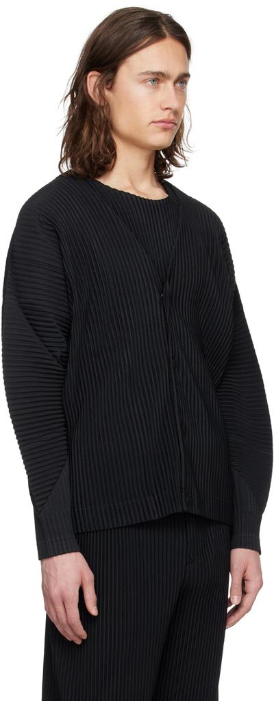 Homme Plissé Issey Miyake Black Monthly Color March Cardigan