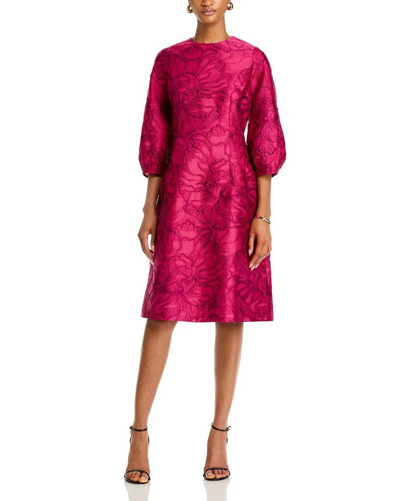 Teri Jon Floral Jacquard Dress 1
