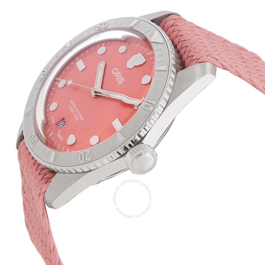 Oris Oris Divers Sixty-Five Automatic Pink Dial Unisex Watch 01 733 7771 4058-07 3 19 04S