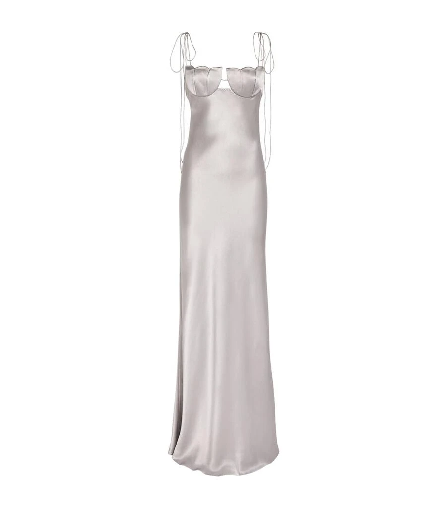 Anna October Satin Tulip Maxi Dress 1