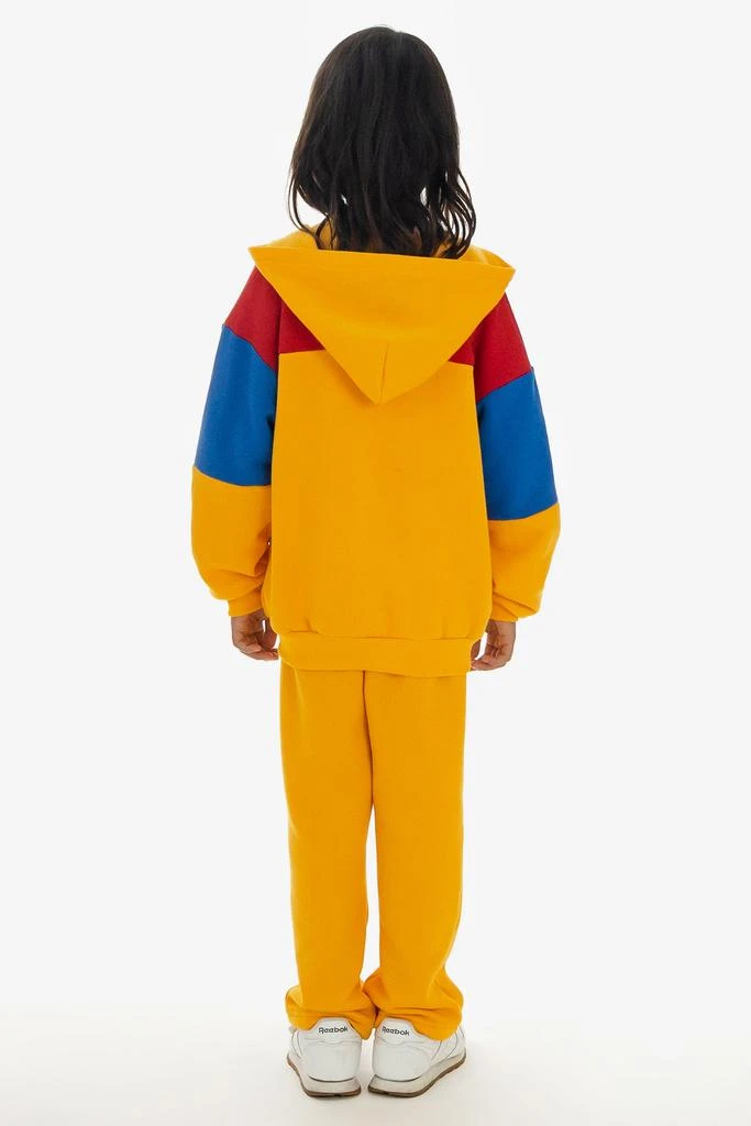 Los Angeles Apparel F1097CB - Kids Flex Fleece Color Block Zip Hoodie 10