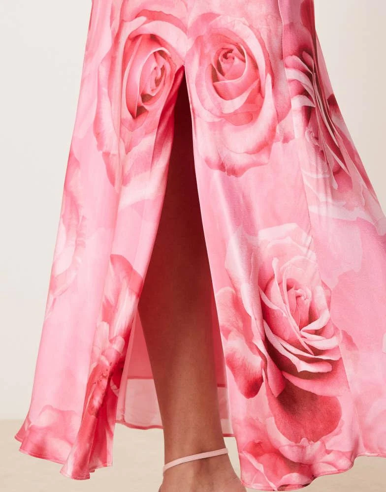 chinese dress ladies Forever new – Courtney Placement Print Maxi – Dresses – Floral / Pink main image 1