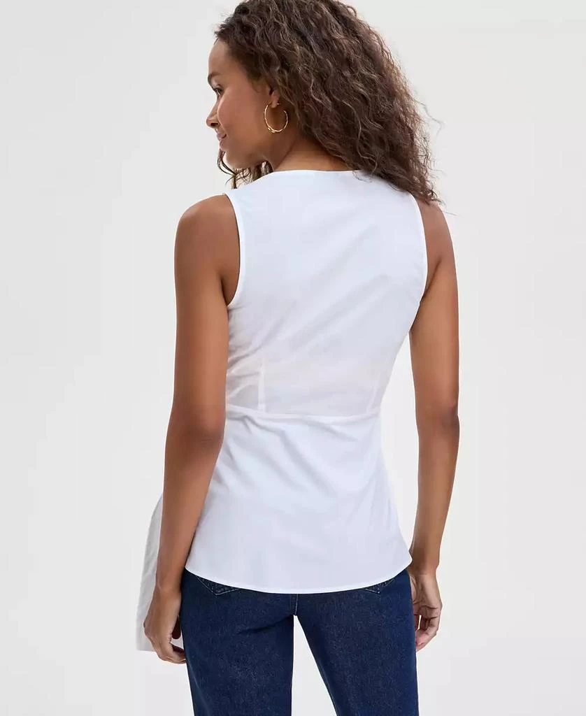 INC International Women's Cotton Belted Blouse, Exclusively at Macy's 4