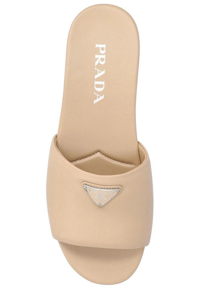 Prada Triangle-logo Slip-on Sandals 4