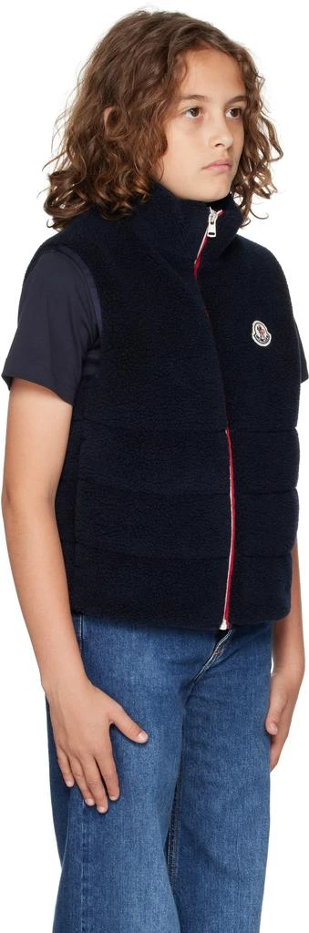 Moncler Big Kids Navy Tib Teddy Padded Down Vest 2