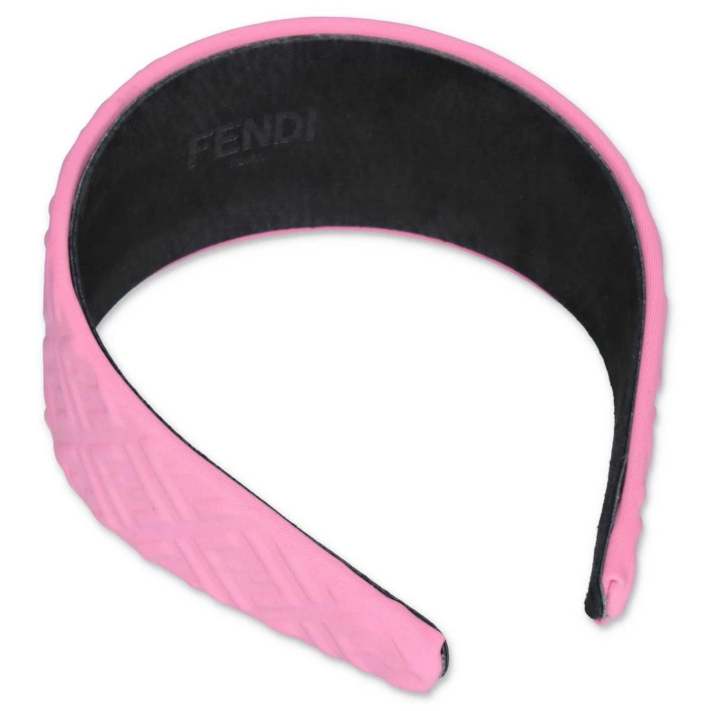 Fendi Fendi Kids FF Logo Embossed Headband 2