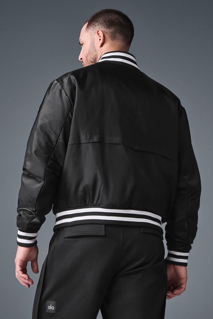Alo Afterglow Varsity Jacket - Black