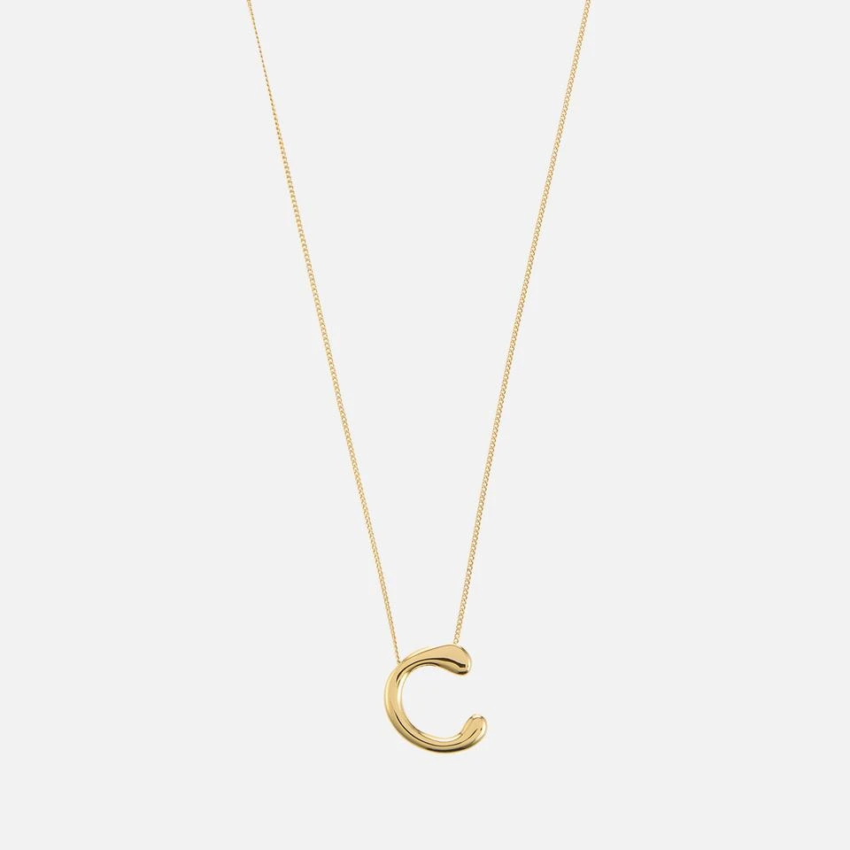 ASTRID & MIYU Astrid & Miyu Initial Bold 18K Gold-Plated Necklace 2